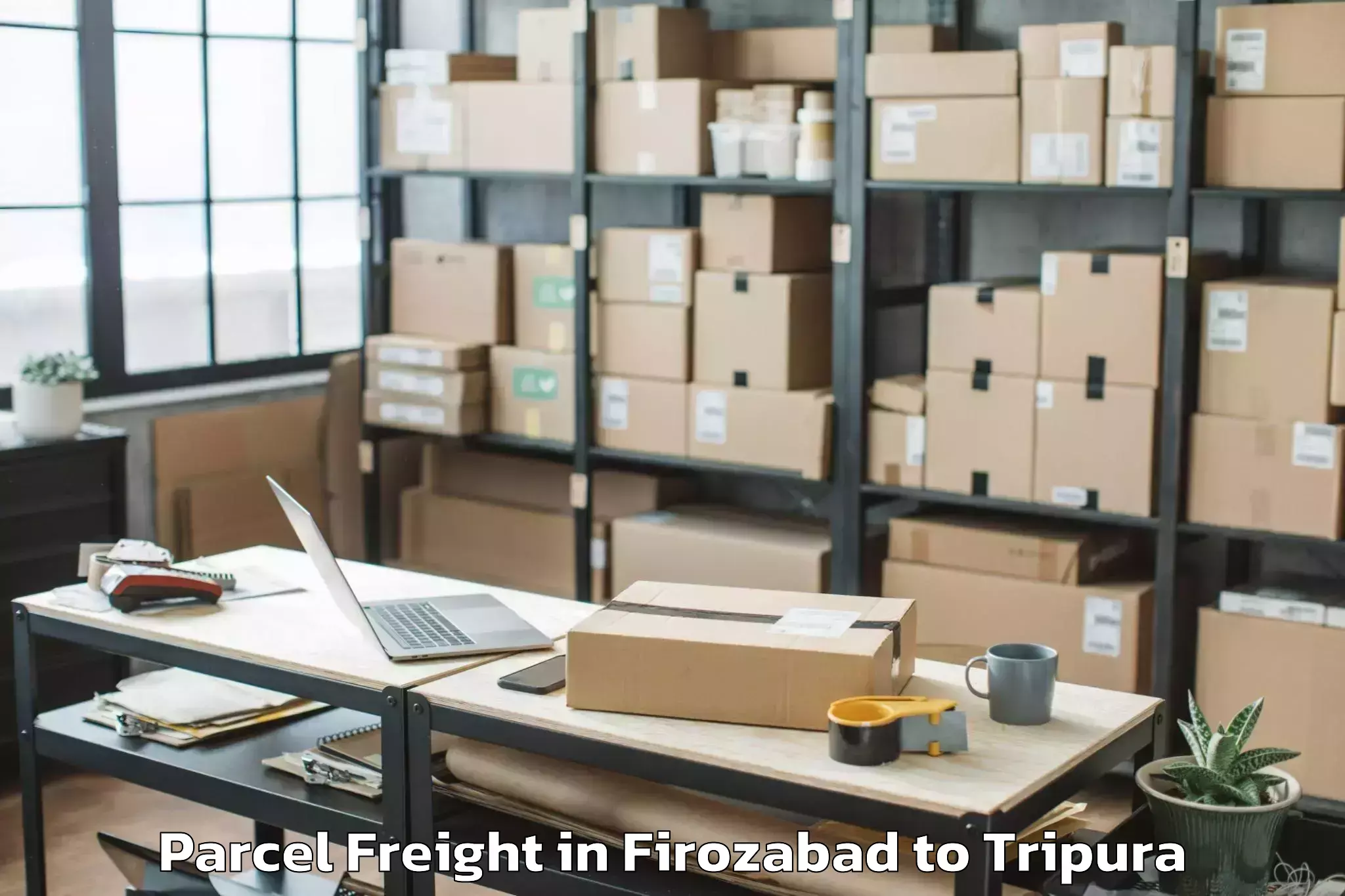 Book Firozabad to Amarpur Parcel Freight Online